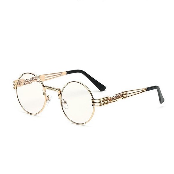 round gold frame glasses